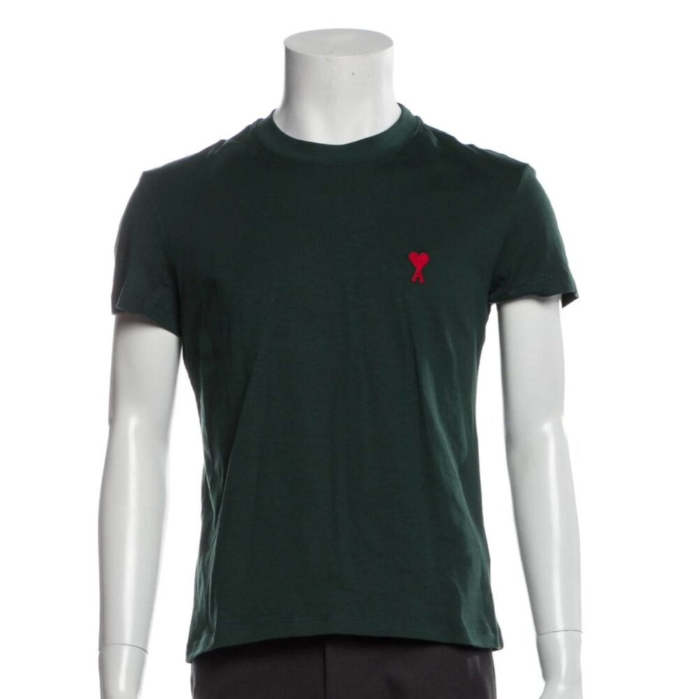 NEW W/ TAGS AMI  Crew Neck Short Sleeve T-Shirt - Picture 2 of 5